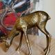 Solid brass doe