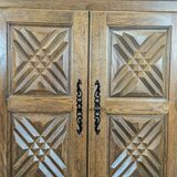 Enfilade en chêne massif sclupté DLG Dudouyt