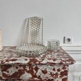 Service de table en verre texturé bullé