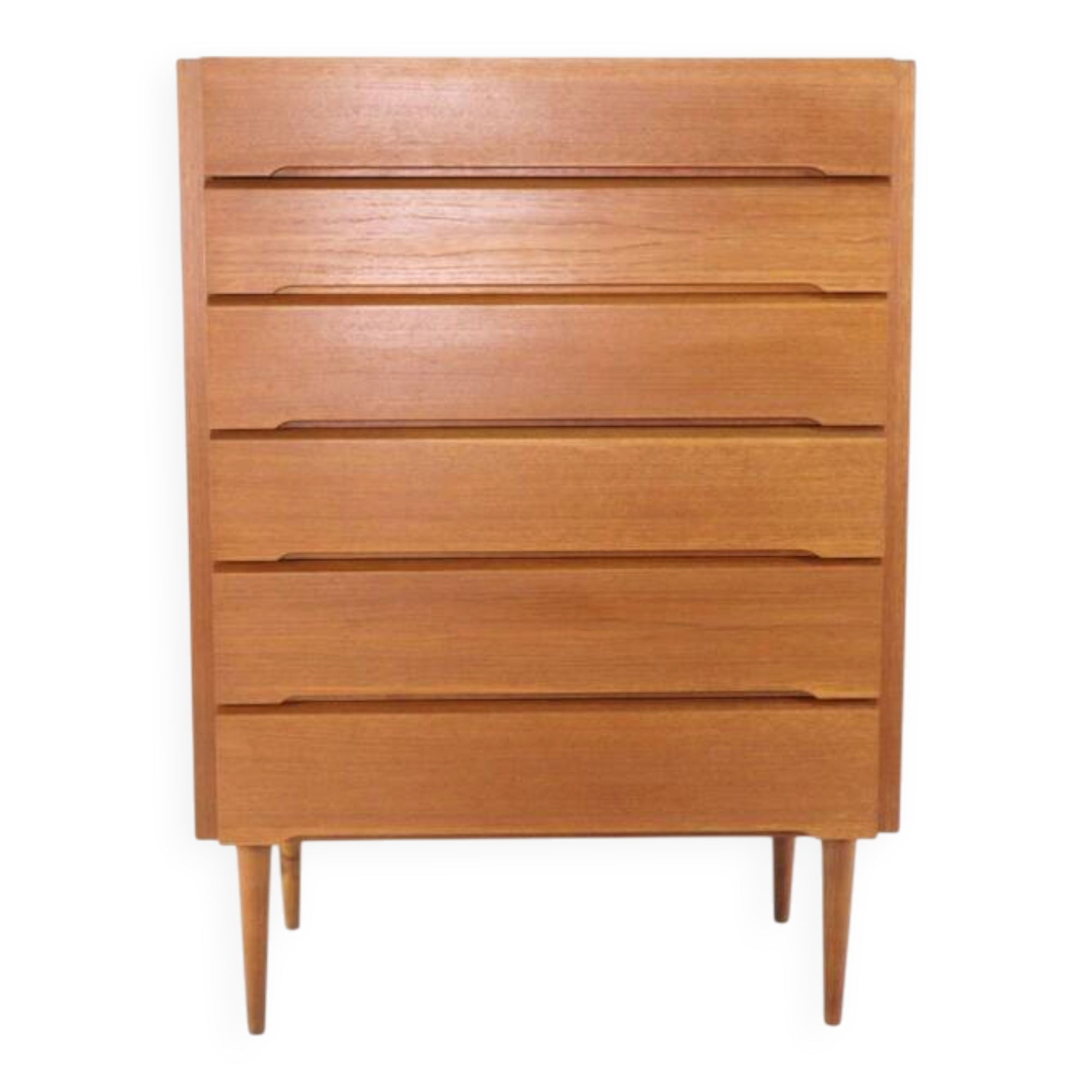 Large tall XL Danish chest of drawers - mid century modern in teak