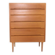 Large tall XL Danish chest of drawers - mid century modern in teak