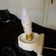 Porcelain and opaline art deco wall lamp