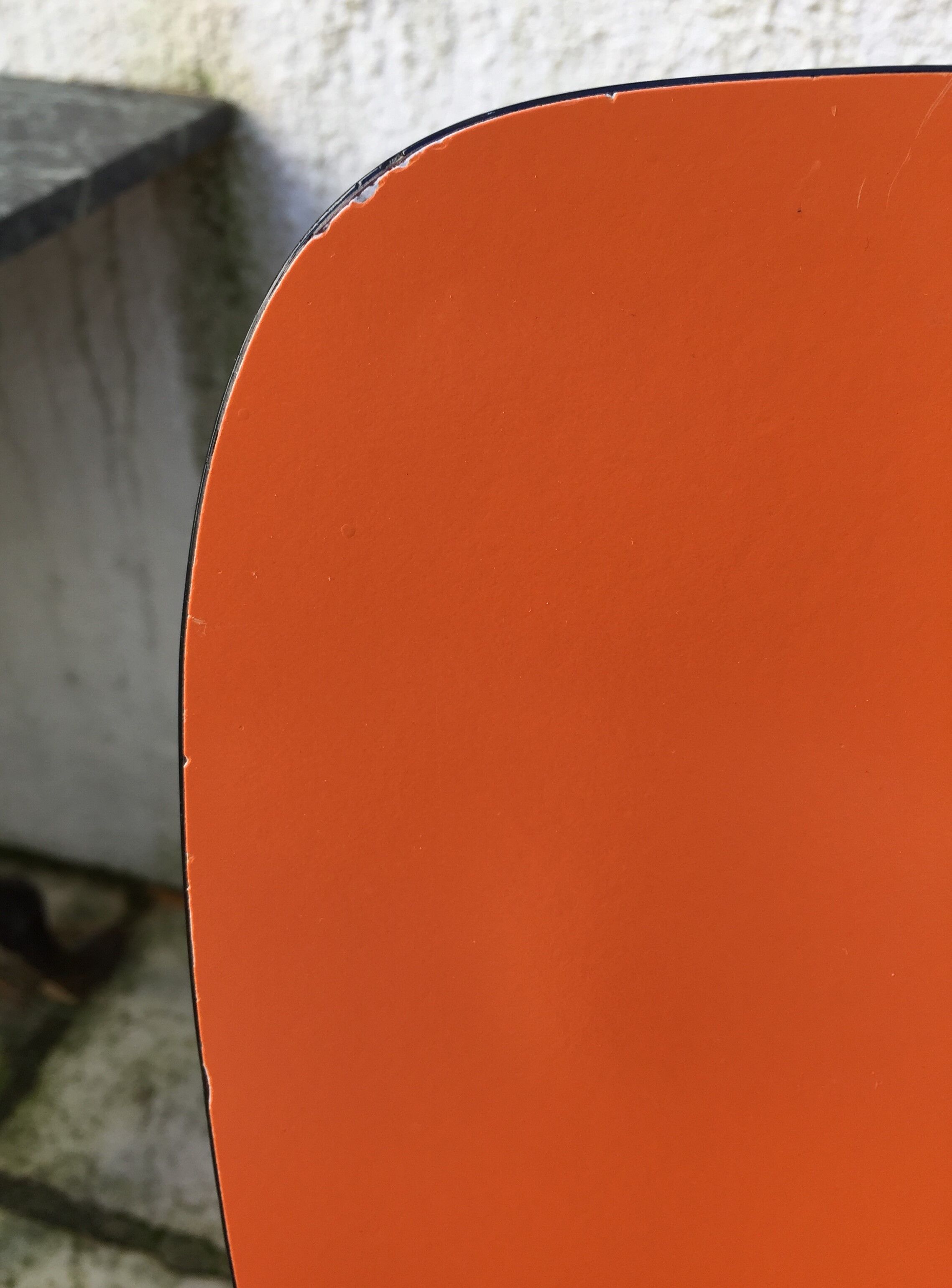 Set of 6 vintage orange formica chairs, 70s