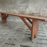 Banc brique banc rouge 2 mètres
