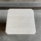 Square travertine coffee table, 1960s