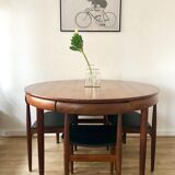 Set table and Chair Hans Olsen 1950 Scandinavian teak