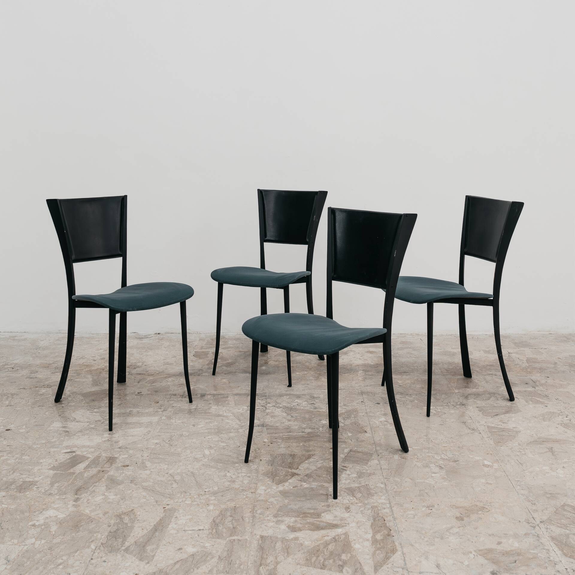 Set Da Pranzo 4 Sedie Design Made In Italy Anni 80 Postmodern