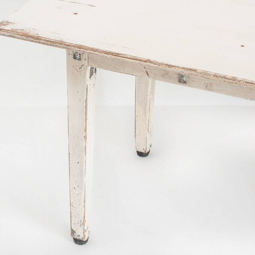 Large workshop table waxed with beeswax. Vintage. France 50s.