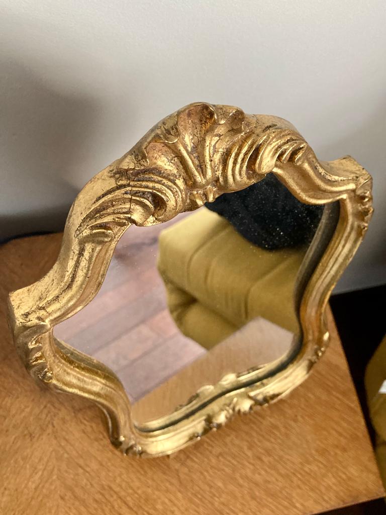 Golden vintage mirror