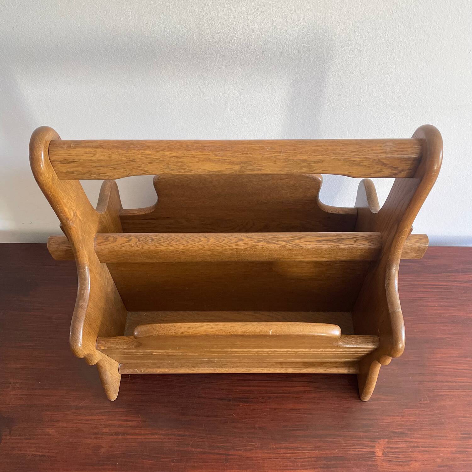 Vintage Wooden Newspaper Stand