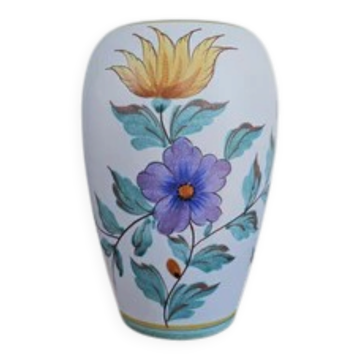Vintage vase Flora Gouda Holland - Model Viola hand-painted