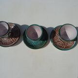 3 ceramic shells Robert Picault Vallauris Vintage