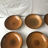 6 vintage sandstone plates