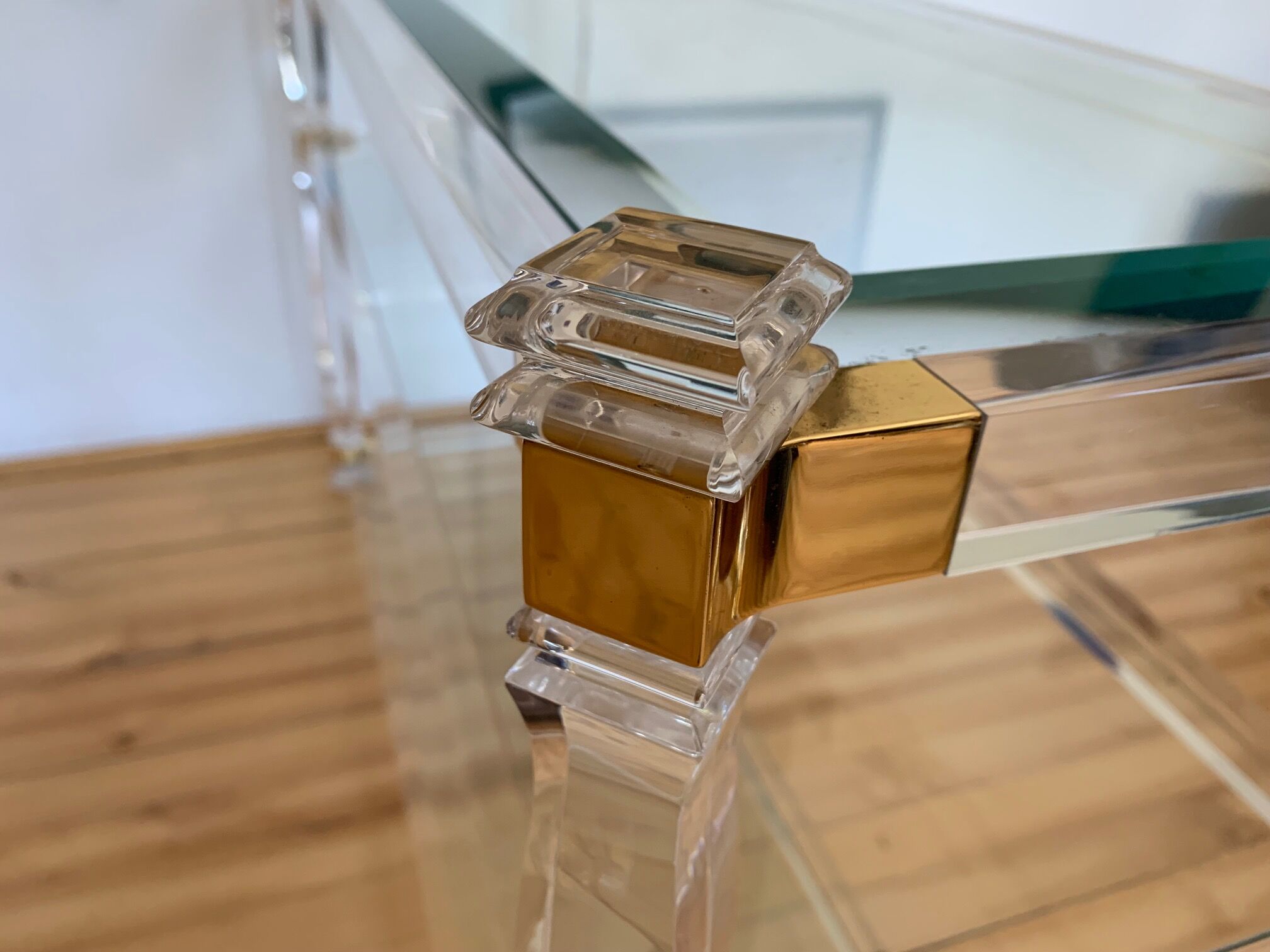 Lucite console Orsenigo 1970s