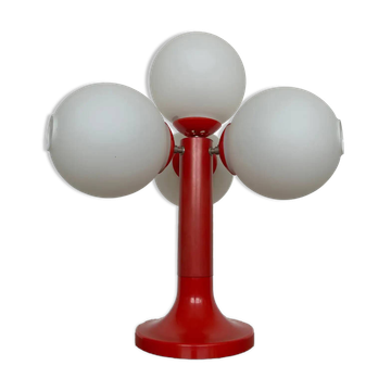 Big midcentury Space Age table lamp, Sputnik or Atom, 1970s