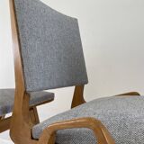Suite of 4 chairs by Maurice Pre restored 1950