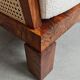 Art Deco club chair in walnut and cane, Austria 1920s