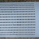 Perforated metal bench