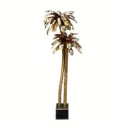 "Palm Trees" floor lamp, Christian Techoueyres for Maison Jansen, gilded brass, 1970s – France