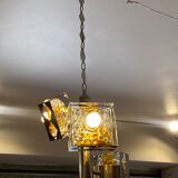 Murano glass pendant lamp by Toni Zuccheri Mazzega Edition 70s