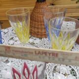 Superb crystal flutes Harlequin Vintage Reims
