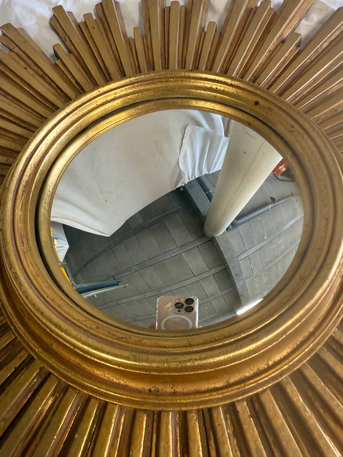 Golden sun mirror