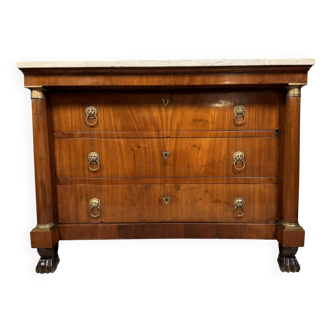 Empire period mahogany chest of drawers circa 1810