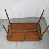 Table d'appoint plateau de service Aase Dreieri Ganddal Norvège  en teck et chêne années 1960