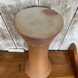 Old Large Model Vase Stoneware Brown Beige 60s Vintage