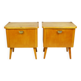 Pair of bedside tables, 1970s