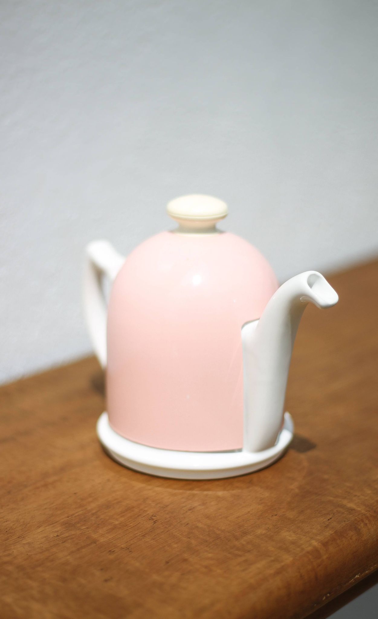Vintage teapot, porcelain teapot and metal hat, teapot, kettle, infusion, kitchen