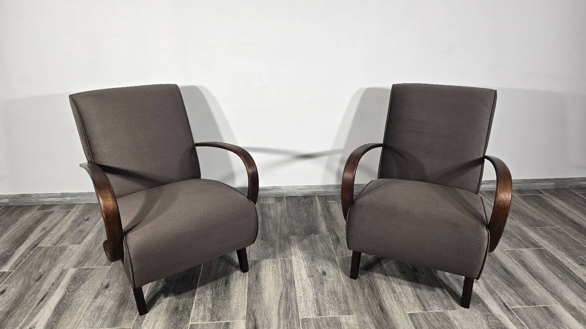 Fauteuils par Jindrich Halabala, 1940s, Set de 2