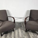Armchairs by Jindrich Halabala, 1940s, Set of 2