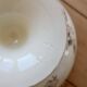 Antique compote dish made of ironstone, ivory and sepia, Clairefontaine with oriental decoration.
