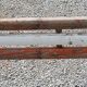 Garden bench with folding wooden slats base tubes from the 50s