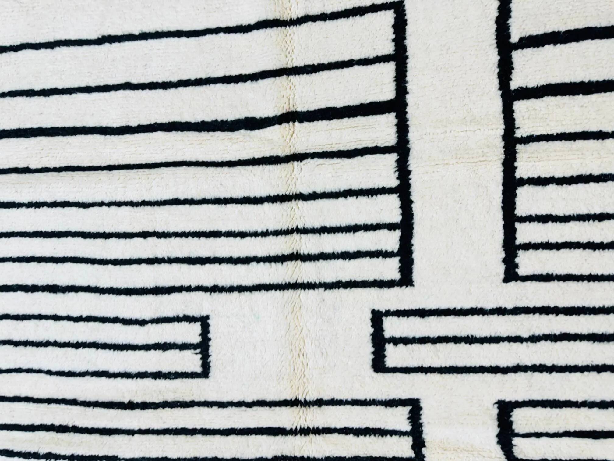 Unique handmade Berber rug 3x2 m