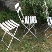 Set of 3 folding garden chairs