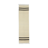 Handmade hemp runner rug 283x77 cm