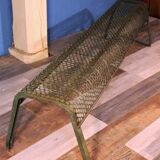 1950s perforated metal bench