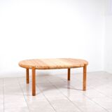 Large pinewood extendable dining table by Rainer Daumiller for Hirtshals Sa