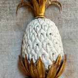 Pair of pineapple wall lights, in the style of Maison Charles / Jansen, 1960s, Hollywood Regency.