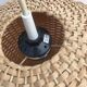 Hanging woven rattan lamp from the 1960s by Jansen Leuchten