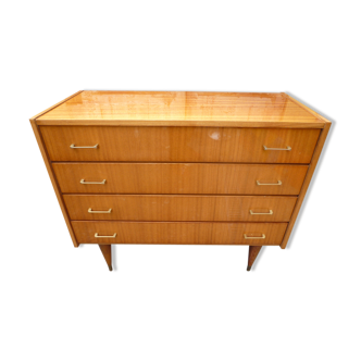 Commode vintage des années 60 à pieds crayon
