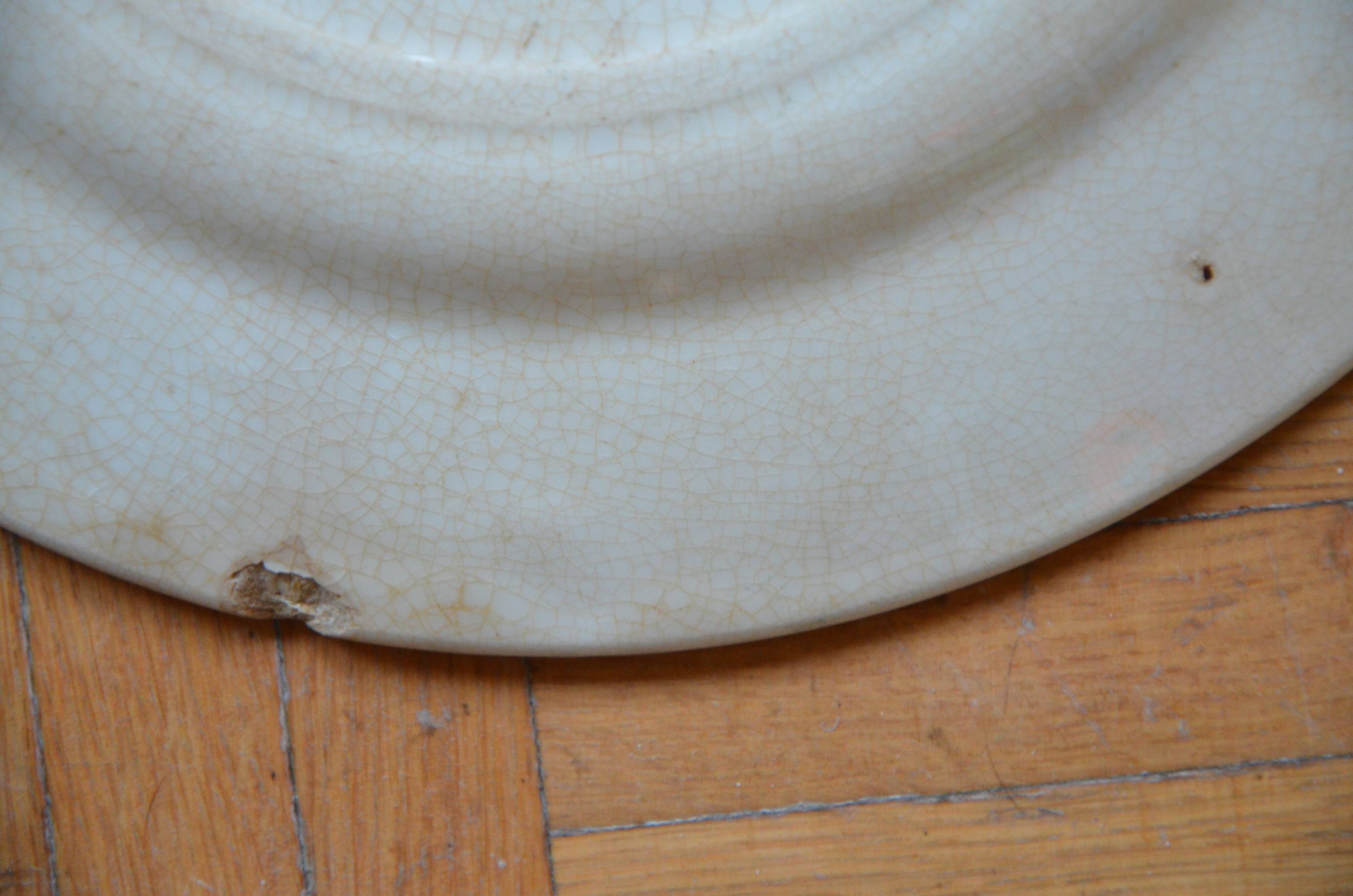 Lot of 2 plates Creuil Montereau