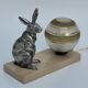 Old bedside lamp art deco nightlight rabbit dlg benjamin rabier
