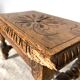 Tabouret bas en bois sculpté style Breton