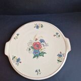Digoin Sarreguemines ceramic pie dish, Agreste model