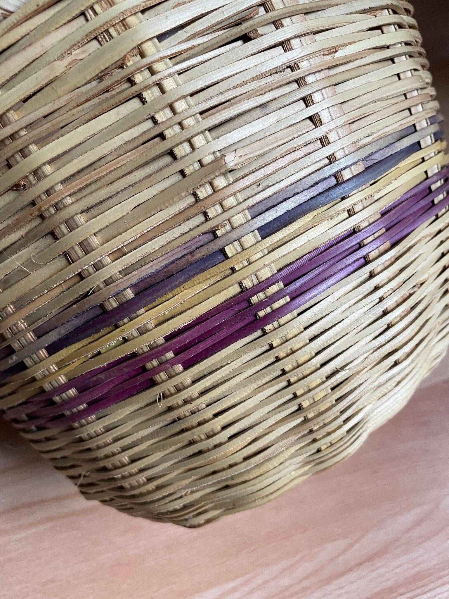 Wicker plant pot