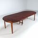Henning Kjaernulf dining table in rosewood Soro Stole Denmark 1960