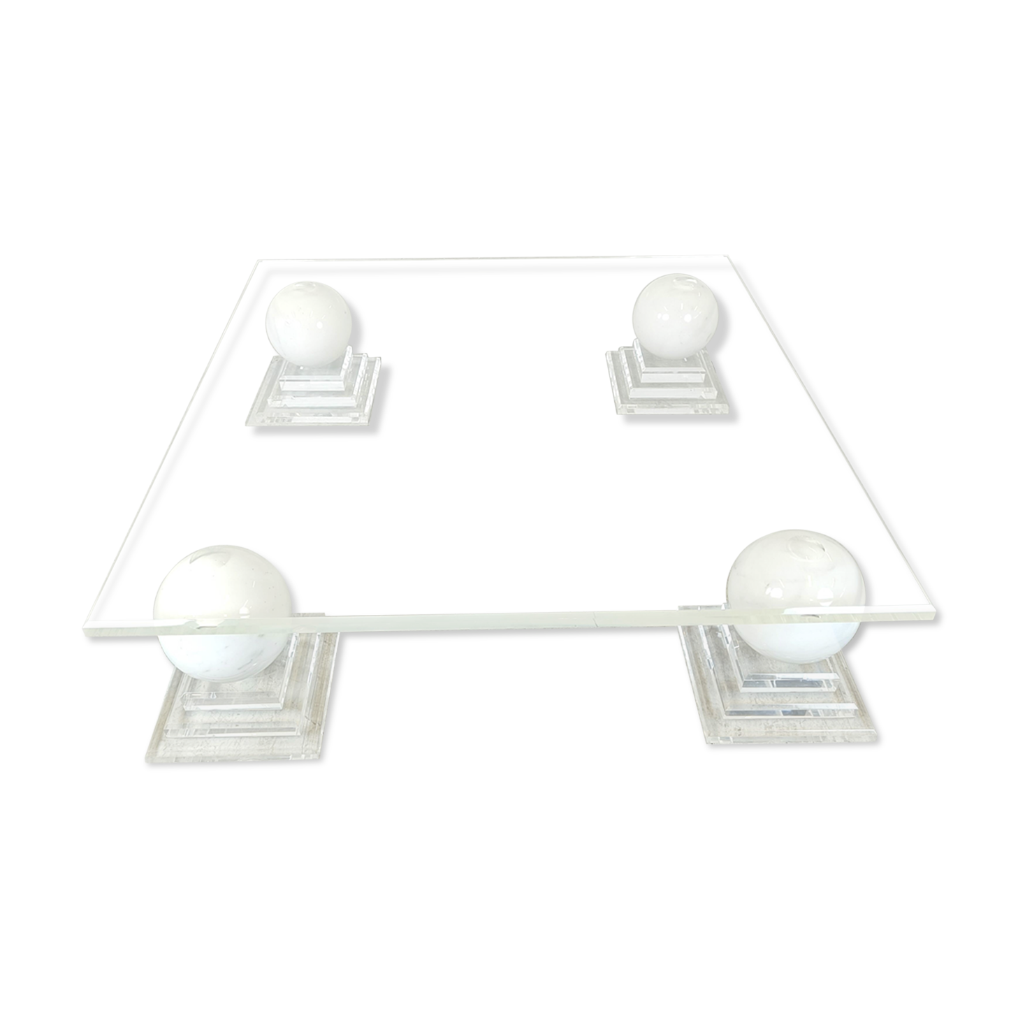 Marble sphere coffee table by Roche Bobois, 1980s